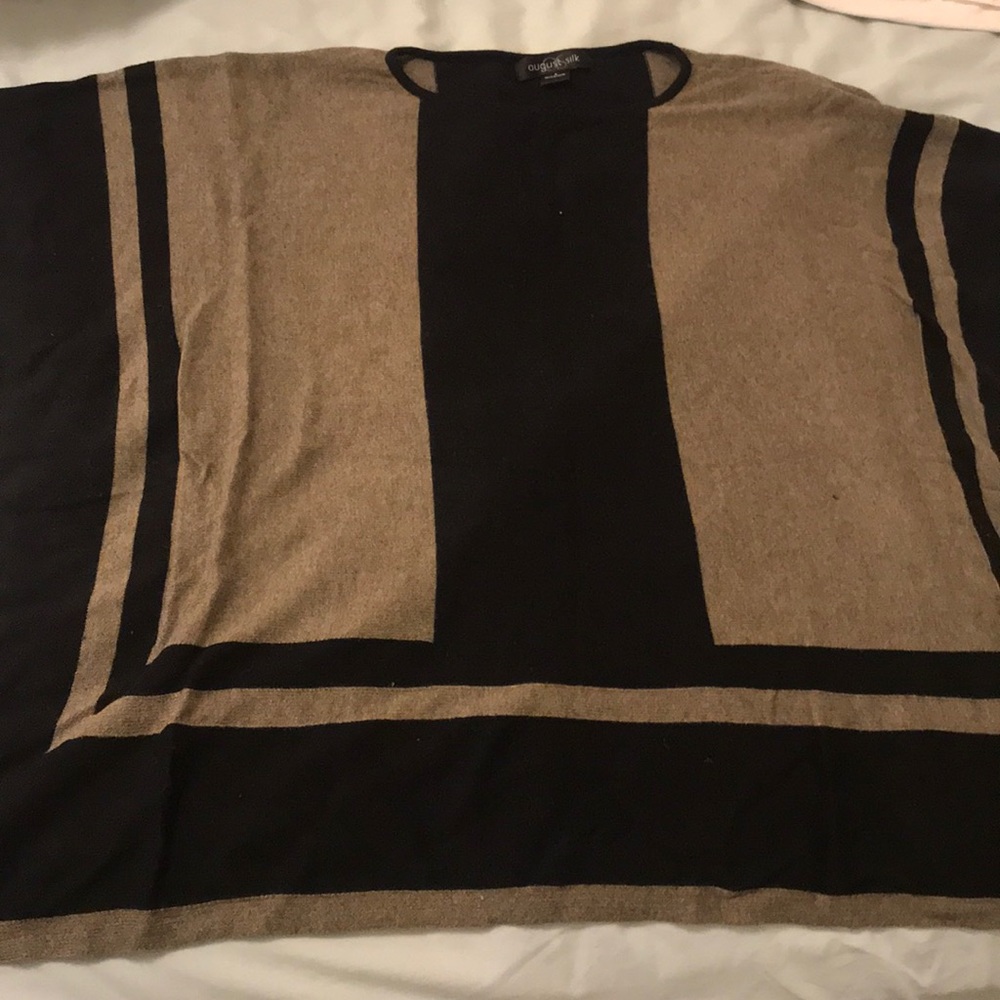 August Silk Sweater Poncho